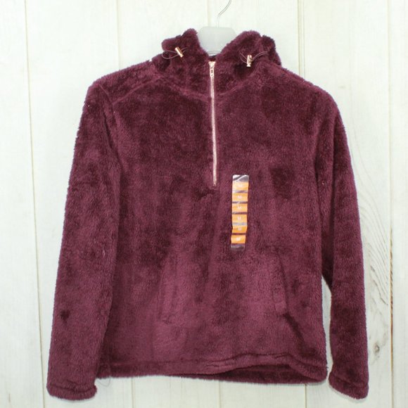 NEW! RBX 100% Polyester 1/4 Zip Sherpa Hooded Pull - Picture 4 of 15